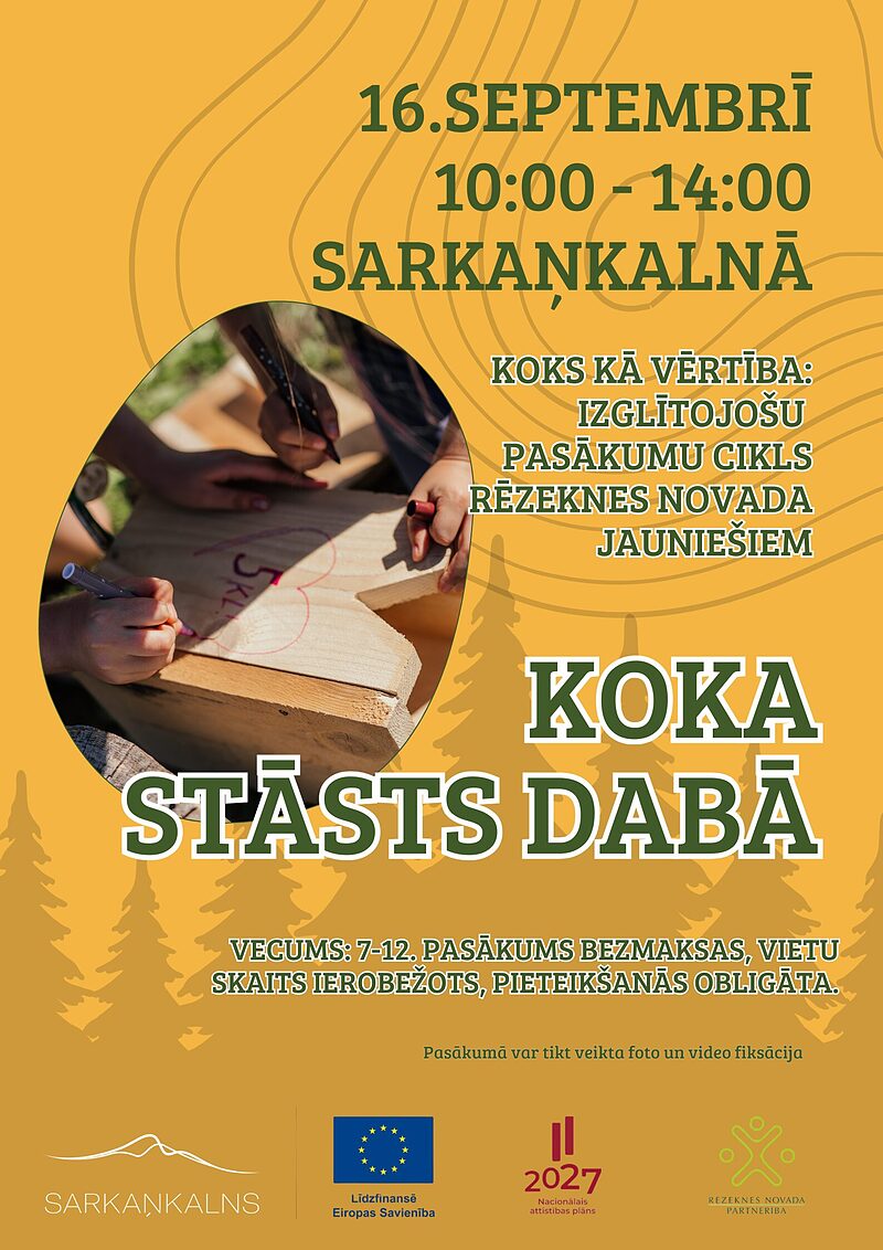 KOKS KĀ VĒRTĪBA – IZGLĪTOJOŠS PASĀKUMU CIKLS RĒZEKNES NOVADA JAUNIEŠIEM!